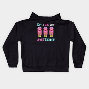 Just a Girl Who Loves Cicadas Kids Hoodie